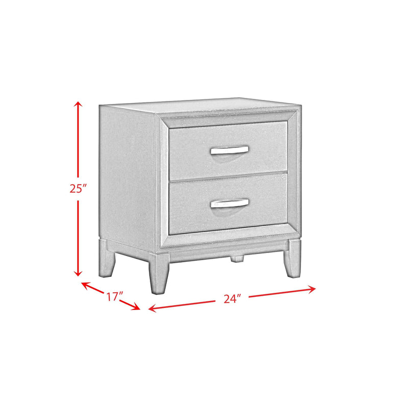 Beaumont - 2-Drawer Nightstand - Merlot