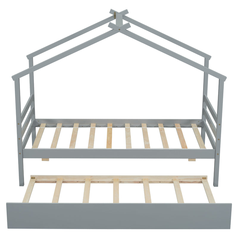 House-Shaped Bed With Trundle