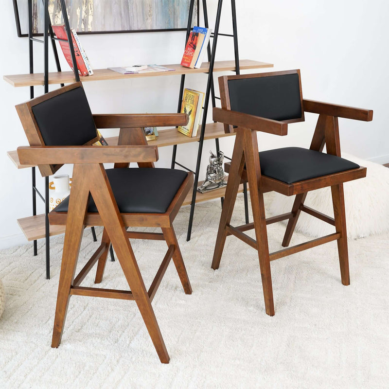 Athena - Counter Chair - Black / Brown