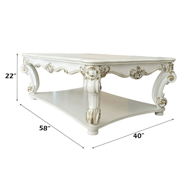 Vendom - Coffee Table - Antique Pearl Finish