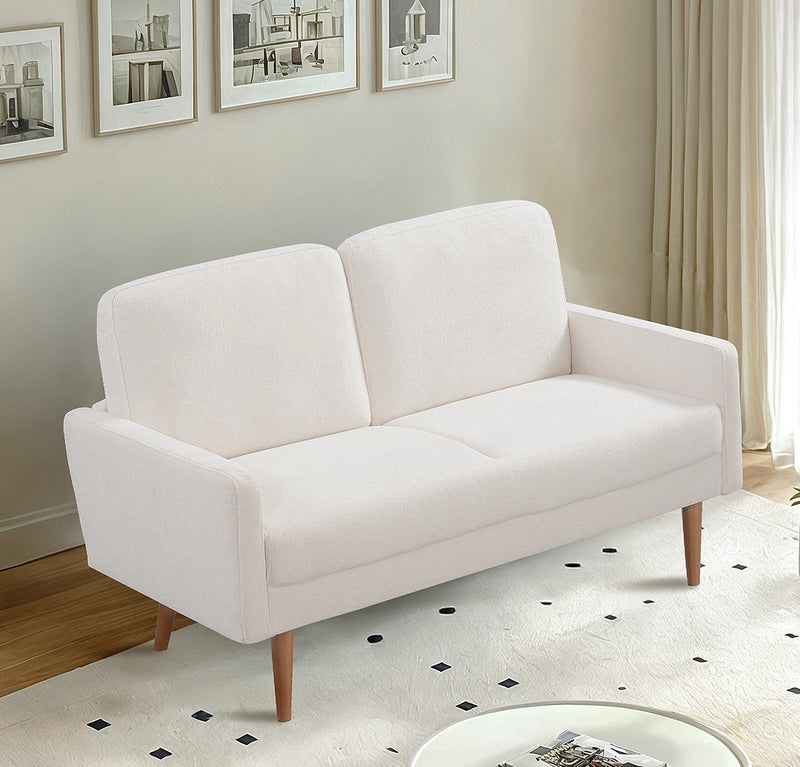 Loveseat Sofa, European Style With Sleek Design, Modern & Vintage Flair, Upholstered 2 Seater Couch