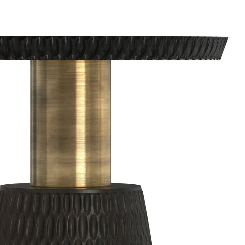 Breanna - Side Table - Black / Gold