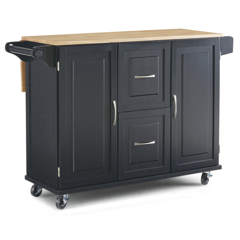 Blanche - Kitchen Cart - Solid Wood Top