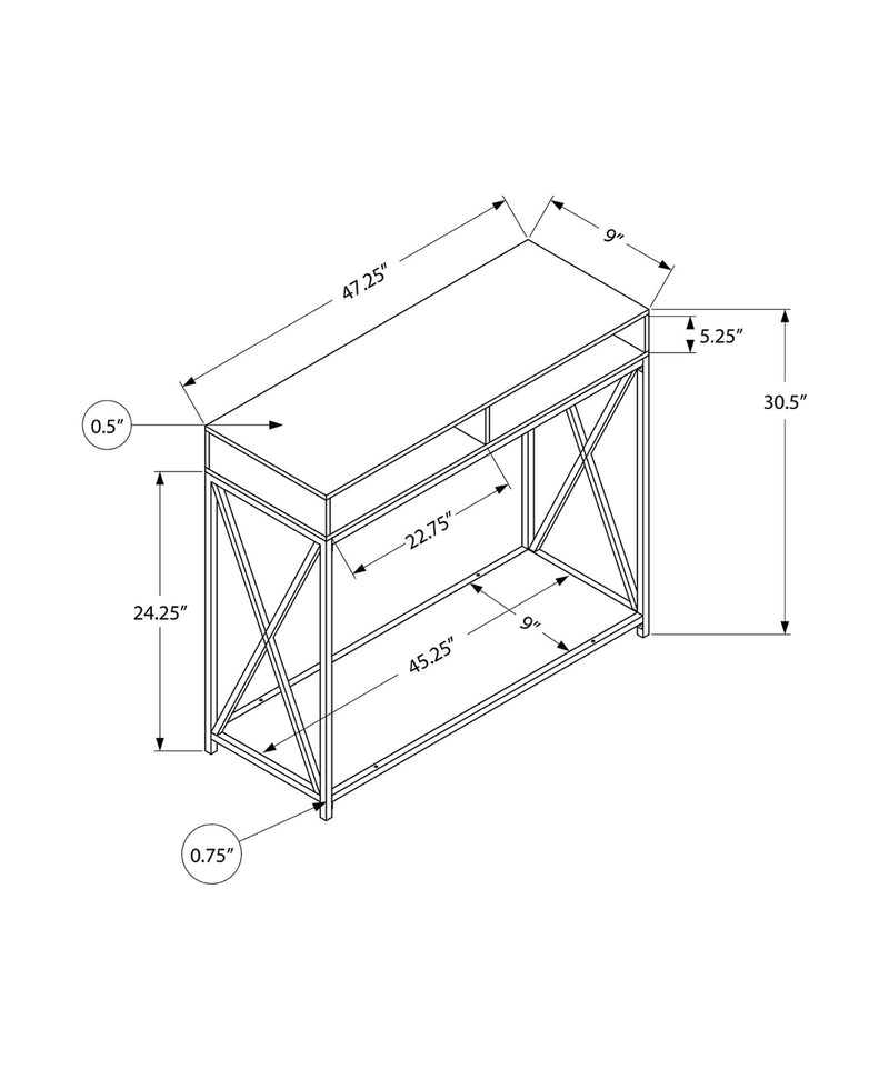 Accent Console Table For Entryway, Contemporary Design