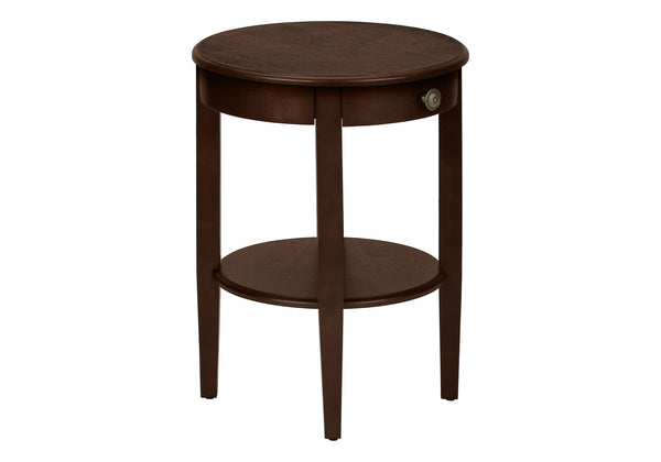 Accent Table, 2 Tier, Transitional - Espresso