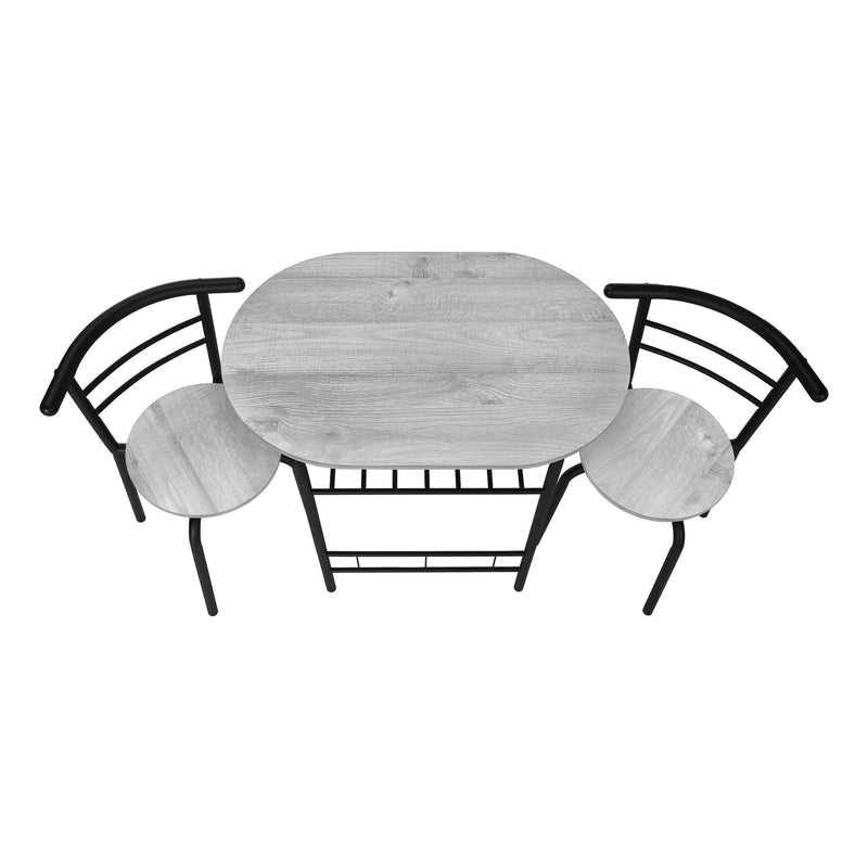 3 Pieces Dining Table Set, Small, Contemporary & Modern