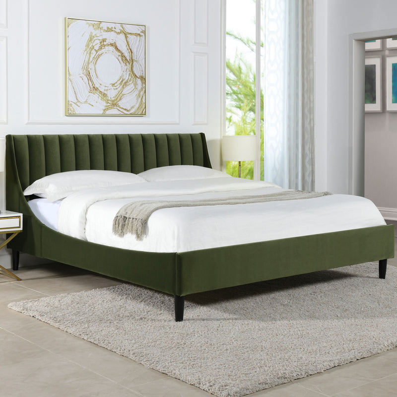 Aspen - Vertical Tufted Modern Headboard Platform Bed Set