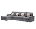 Nolan - 4 Piece Reversible Sectional Sofa Chaise With Interchangeable Legs