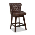 Holmes - Tufted High Back 360 Swivel Counter Height Barstool