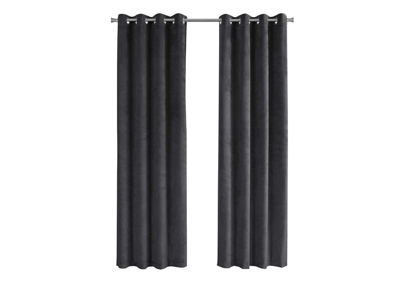 2 Pieces Set, Curtain Panel, Room Darkening, Grommet, Contemporary & Modern