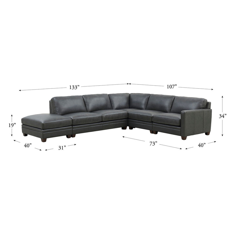 Naples - Leather Sectional