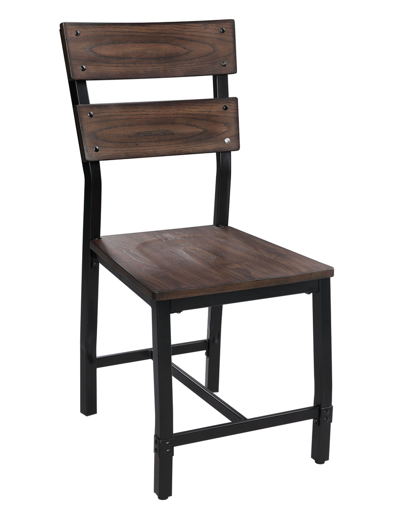 Mariatu - Side Chair (Set of 2) - Oak / Black