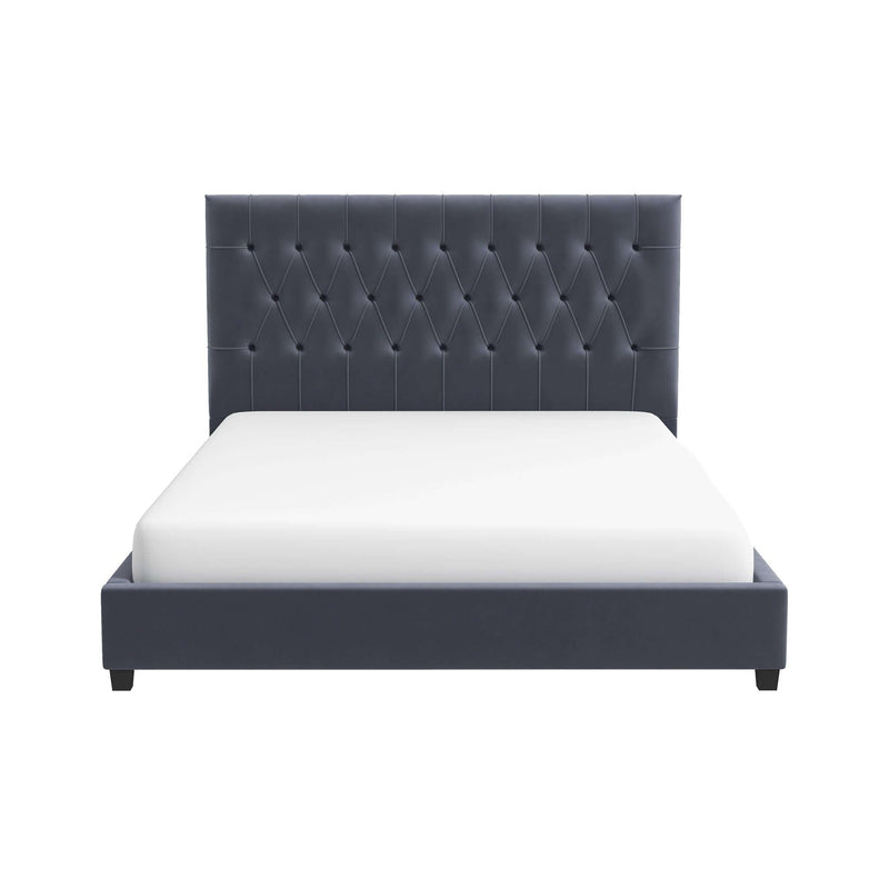 Donald - Mid-Century Modern Upholstered Platform Bed