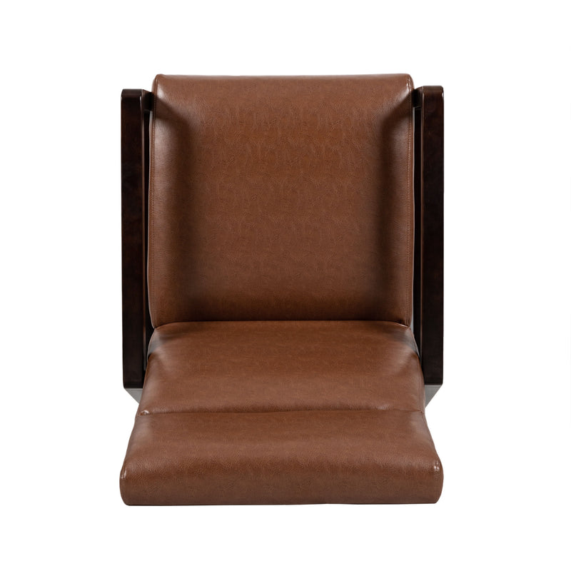 Faux Leather Upholstered Pushback Recliner