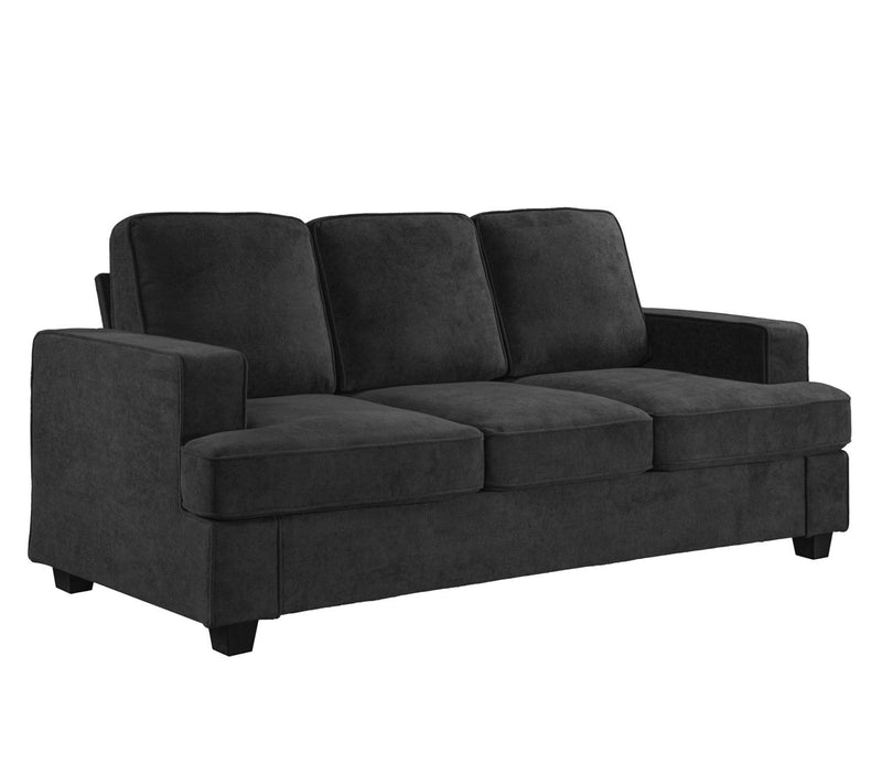 Modern Sofa, Comfortable 3 Seater Couch With Deep Seating, Loose Back Cushions, Wide Arms