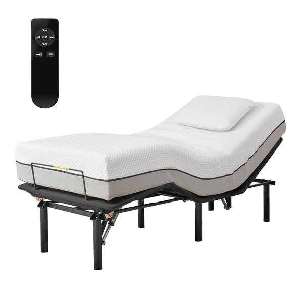 Adjustable Bed Base,Bed Frame with Head and Foot Incline,Anti-Snore, Wireless Control, TXL