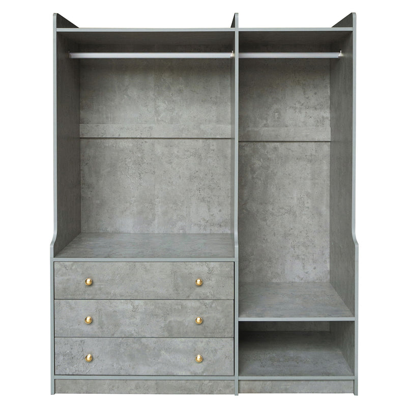 Open Wardrobe Storage For Bedroom