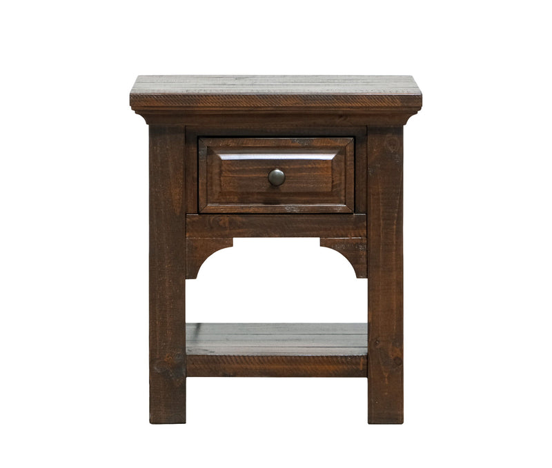 Verna - 1 Drawer Nightstand - Brown