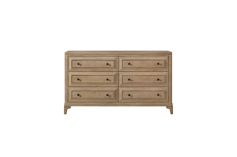 Queen Canopy Bedroom Set With A 2 Drawer Nightstand A Modern Dresser With Poster Mirror And A Door Chest - Sand