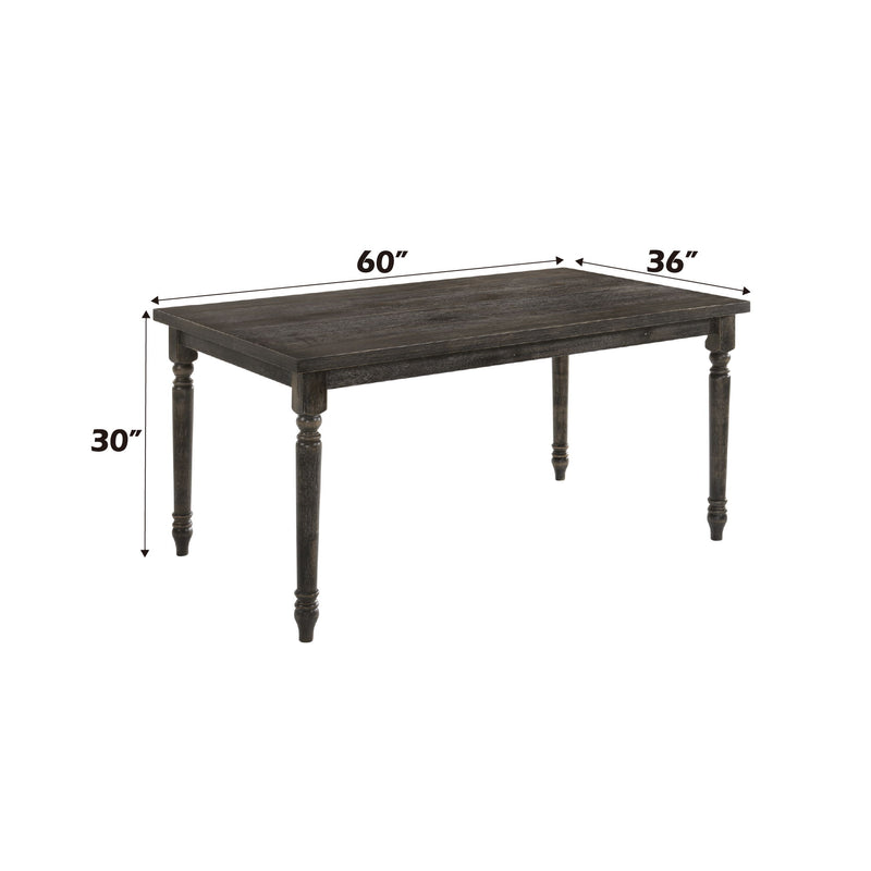 Claudia II - Weathered Dining Table - Gray