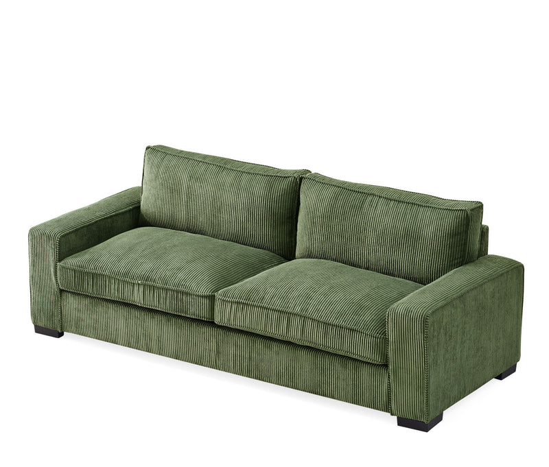 Luxe - Corduroy Sofa With Sleek Design, Spacious And Comfortable 3 Seater Couch