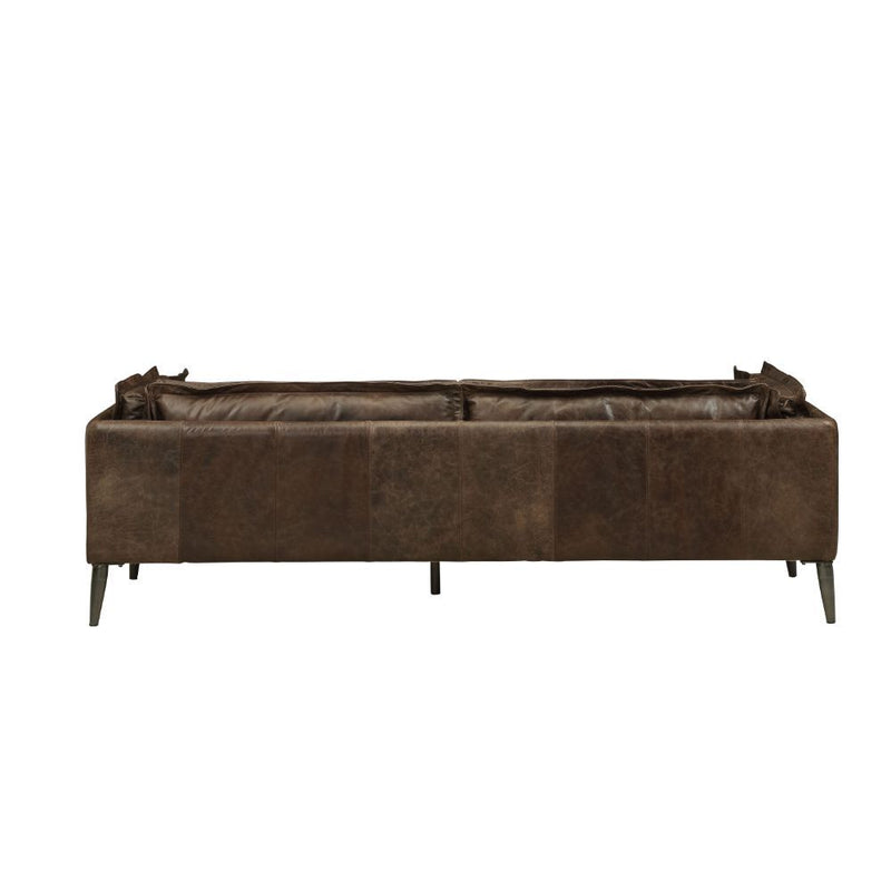 Porchester - Sofa - Distress Chocolate Top Grain Leather - Atlantic Fine Furniture Inc