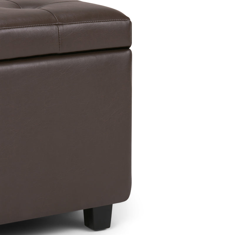 Cosmopolitan - Storage Ottoman - Chocolate Brown