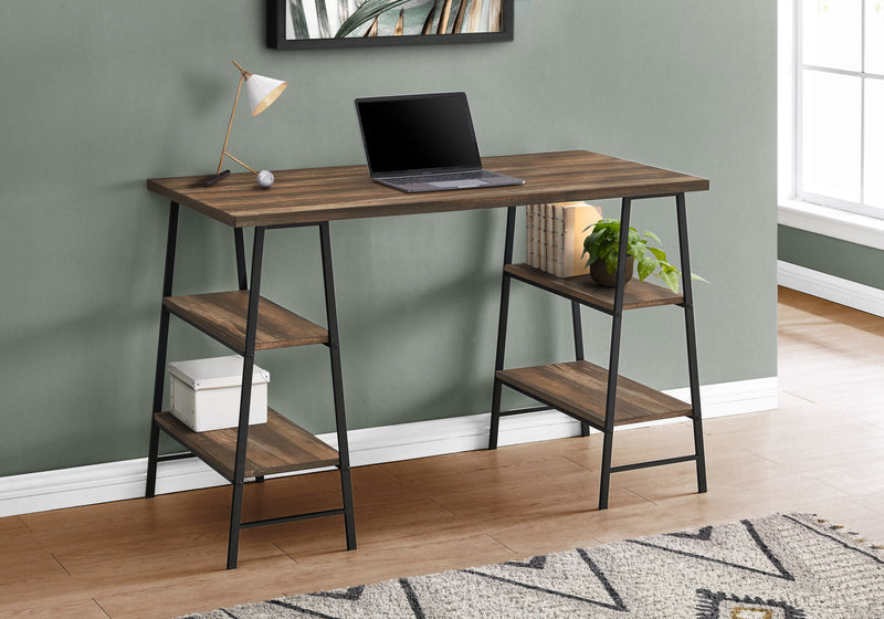 Computer Desk For Home Office, Laptop, Storage Shelves, Contemporary & Modern