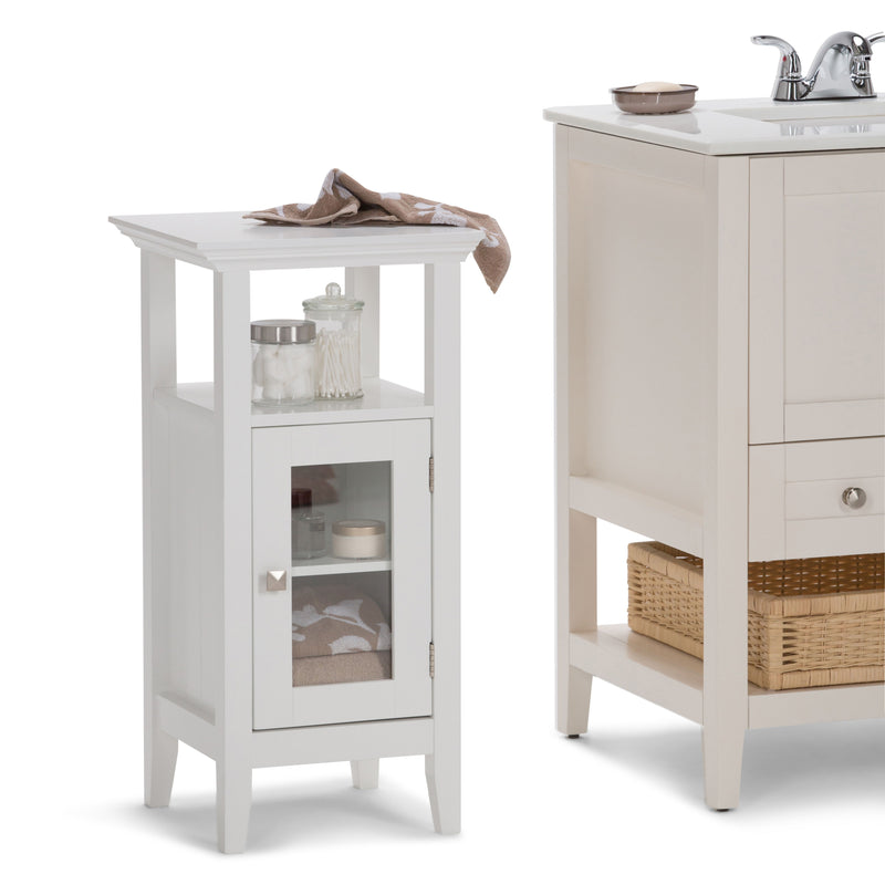 Acadian - Floor Storage Cabinet - Pure White