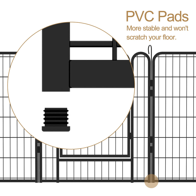 Heavy Duty Metal Playpen With Door, Dog Fence Pet Exercise Pen