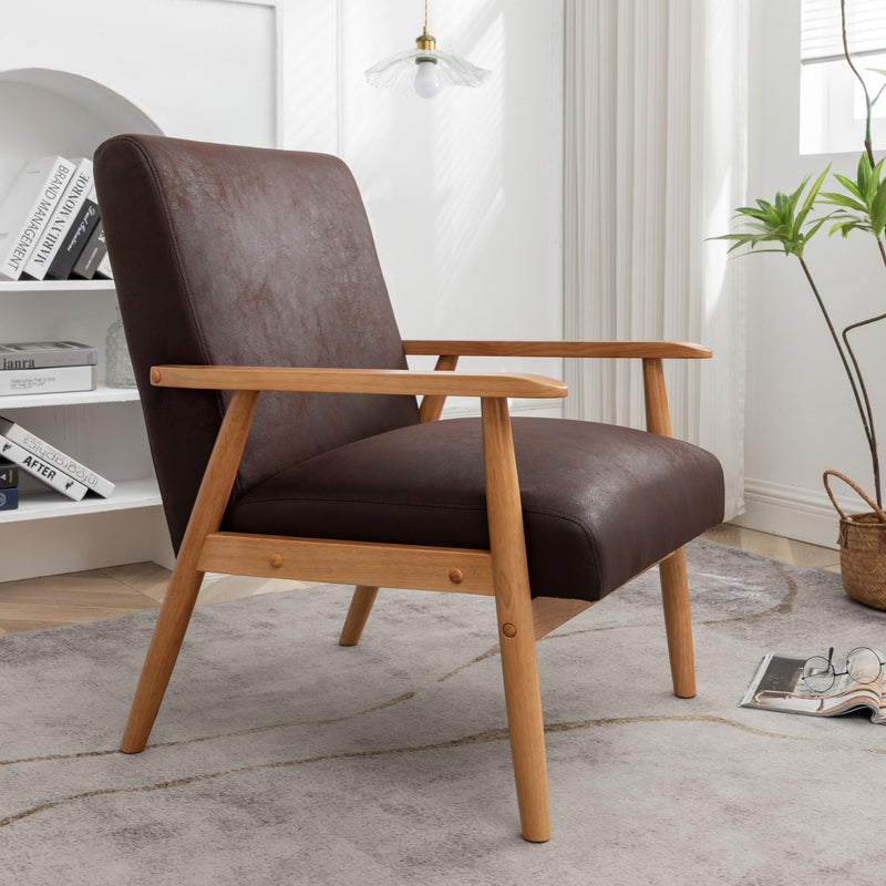 Wide Classic Mid-Century Modern Arm Chair