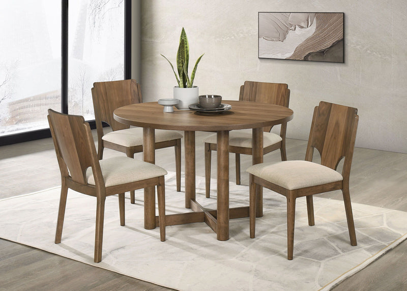 Crestmore - Round Wood Dining Table - Walnut