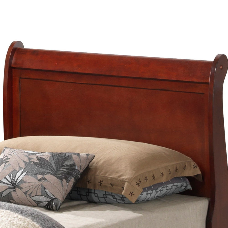 Louis Phillipe - Sleigh Bed With Low Footboard