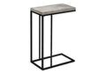 Accent Table, C - Shaped, Tempered Glass, Stylish Design Contemporary & Modern