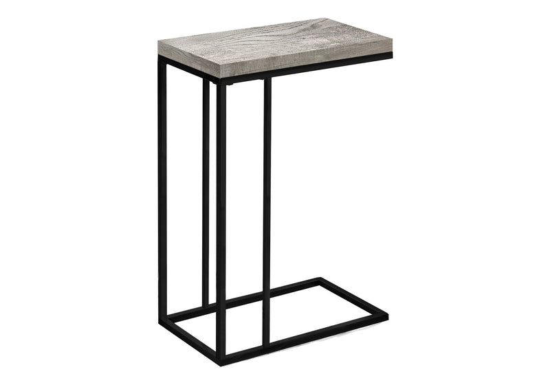 Accent Table, C - Shaped, Tempered Glass, Stylish Design Contemporary & Modern