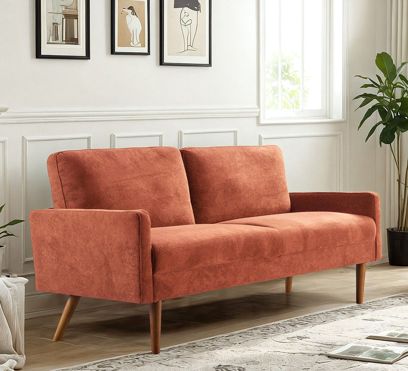 Sofa, European Style With Sleek Design, Modern & Vintage Flair, Upholstered 3 Seater Couch