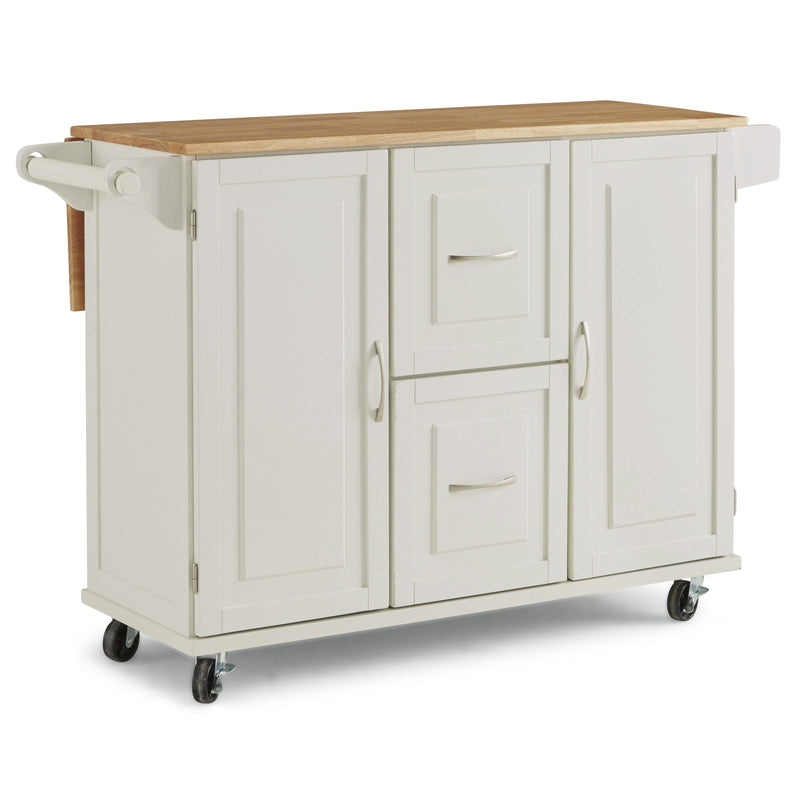 Blanche - Kitchen Cart - Solid Wood Top