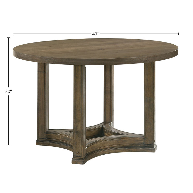 Parfield - Weathered Round Dining Table - Oak