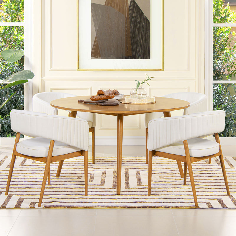 Mirah - Modern Open Barrel Dining Chair