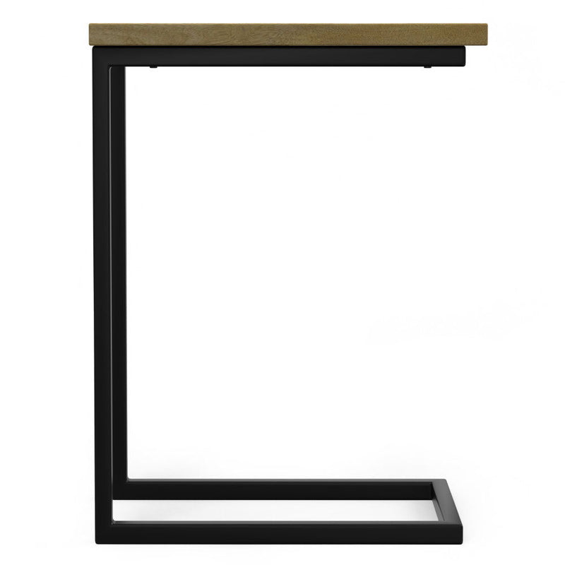 Skyler - C Side Table With Inlay - Natural