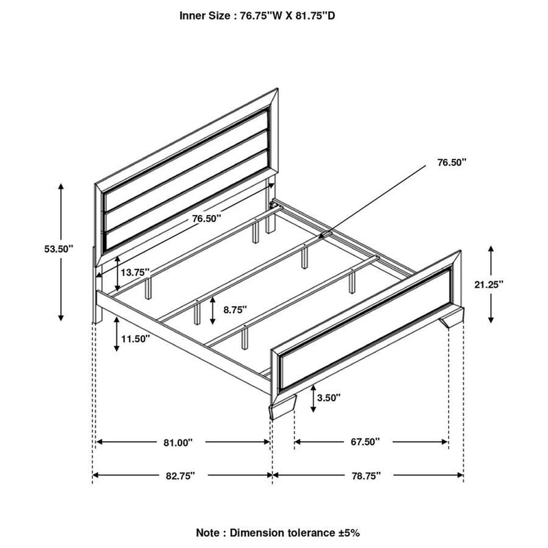 Kauffman - Wood Panel Bed