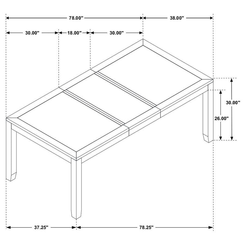 Elodie - Rectangular Extension Leaf Dining Set