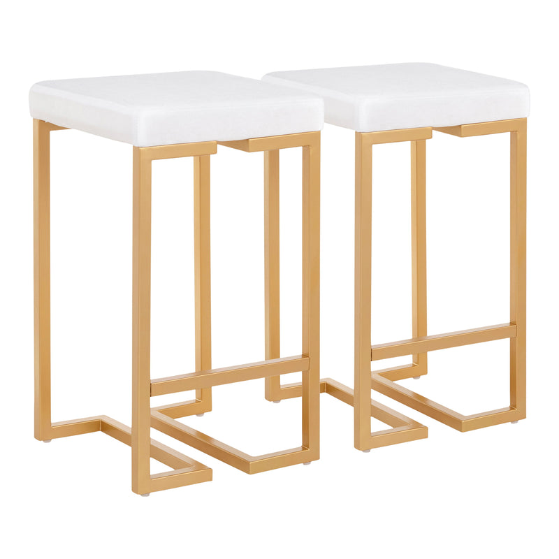 Midas - Contemporary / Glam Counter Stool (Set of 2)