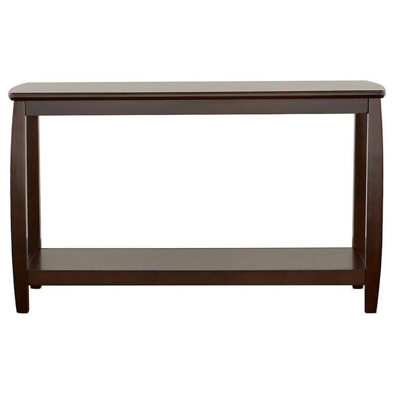 Dixon - Wood Entryway Console Table With Shelf - Cappuccino