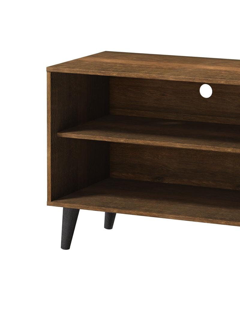 Amidon - TV Stand, With 2 Storage Shelves And 1 Cabinet