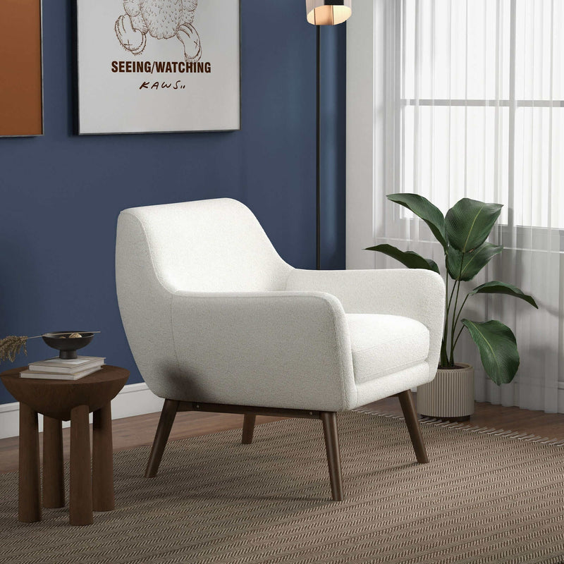 Panom - Lounge Chair - Brown / White