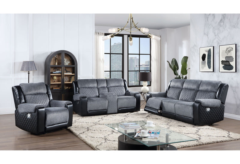 Alicia - Recliner - Gray Black