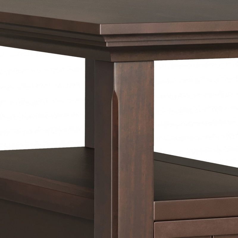 Acadian - Narrow Side Table With Drawer - Brown