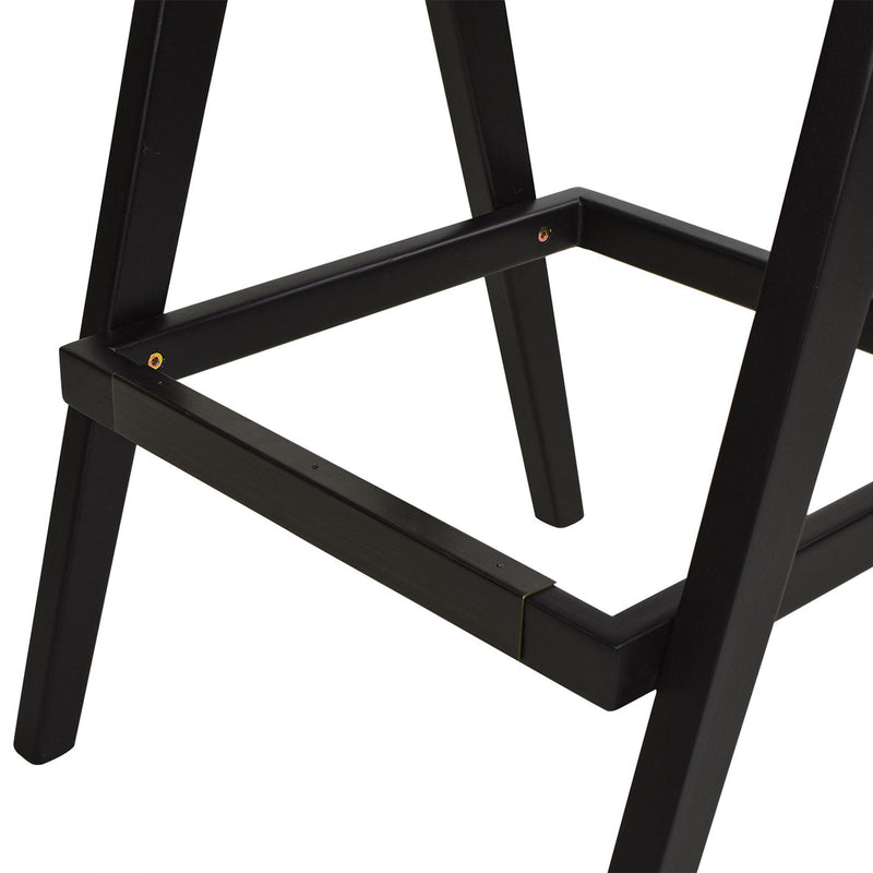 Milan - Modern Webbing Back Stool With Arms (Set of 3)