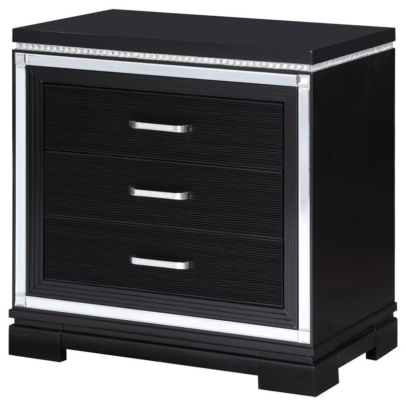 Cappola - 2-Drawer Nightstand - Black